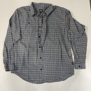 Patagonia Organic Cotton Plaid Flannel Shirt Mens XL Hiking Outdoor